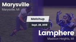 Matchup: Marysville High vs. Lamphere  2018