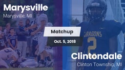 Matchup: Marysville High vs. Clintondale  2018