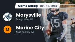 Recap: Marysville  vs. Marine City  2018