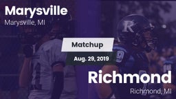 Matchup: Marysville High vs. Richmond  2019