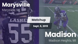 Matchup: Marysville High vs. Madison 2019