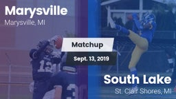 Matchup: Marysville High vs. South Lake  2019