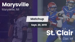 Matchup: Marysville High vs. St. Clair  2019