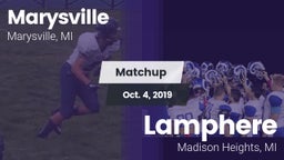 Matchup: Marysville High vs. Lamphere  2019