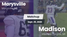 Matchup: Marysville High vs. Madison 2020