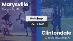 Matchup: Marysville High vs. Clintondale  2020