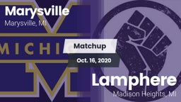 Matchup: Marysville High vs. Lamphere  2020