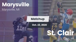 Matchup: Marysville High vs. St. Clair  2020