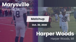 Matchup: Marysville High vs. Harper Woods  2020