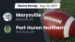 Recap: Marysville  vs. Port Huron Northern  2021