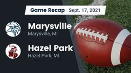 Recap: Marysville  vs. Hazel Park  2021