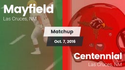 Matchup: Mayfield  vs. Centennial  2016
