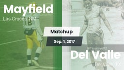 Matchup: Mayfield  vs. Del Valle  2017