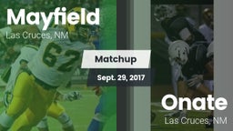 Matchup: Mayfield  vs. Onate  2017