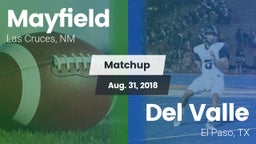 Matchup: Mayfield  vs. Del Valle  2018