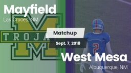 Matchup: Mayfield  vs. West Mesa  2018