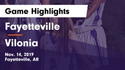 Fayetteville  vs Vilonia  Game Highlights - Nov. 14, 2019