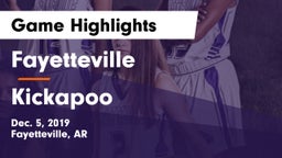 Fayetteville  vs Kickapoo  Game Highlights - Dec. 5, 2019
