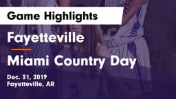 Fayetteville  vs Miami Country Day  Game Highlights - Dec. 31, 2019
