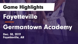 Fayetteville  vs Germantown Academy Game Highlights - Dec. 30, 2019