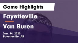 Fayetteville  vs Van Buren  Game Highlights - Jan. 14, 2020