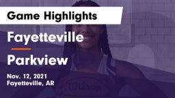 Fayetteville  vs Parkview  Game Highlights - Nov. 12, 2021