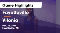 Fayetteville  vs Vilonia  Game Highlights - Dec. 16, 2021