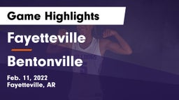 Fayetteville  vs Bentonville  Game Highlights - Feb. 11, 2022