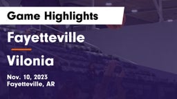 Fayetteville  vs Vilonia  Game Highlights - Nov. 10, 2023
