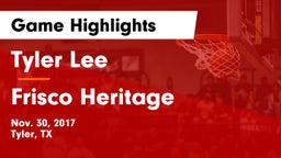 Tyler Lee  vs Frisco Heritage  Game Highlights - Nov. 30, 2017