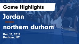 Jordan  vs northern durham  Game Highlights - Dec 13, 2016