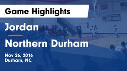 Jordan  vs Northern Durham  Game Highlights - Nov 26, 2016