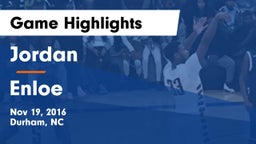 Jordan  vs Enloe  Game Highlights - Nov 19, 2016