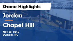 Jordan  vs Chapel Hill  Game Highlights - Nov 22, 2016