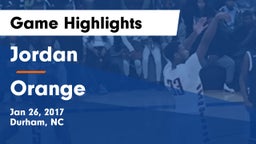 Jordan  vs Orange  Game Highlights - Jan 26, 2017