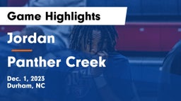 Jordan  vs Panther Creek  Game Highlights - Dec. 1, 2023