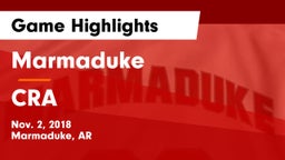 Marmaduke  vs CRA Game Highlights - Nov. 2, 2018