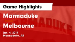 Marmaduke  vs Melbourne Game Highlights - Jan. 4, 2019