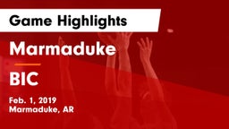 Marmaduke  vs BIC Game Highlights - Feb. 1, 2019