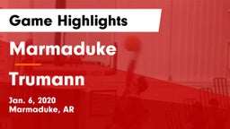 Marmaduke  vs Trumann  Game Highlights - Jan. 6, 2020