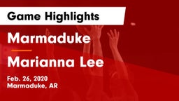 Marmaduke  vs Marianna Lee Game Highlights - Feb. 26, 2020