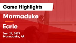 Marmaduke  vs Earle Game Highlights - Jan. 24, 2023
