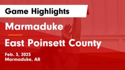 Marmaduke  vs East Poinsett County Game Highlights - Feb. 3, 2023