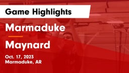 Marmaduke  vs Maynard  Game Highlights - Oct. 17, 2023