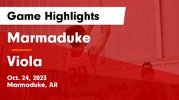 Marmaduke  vs Viola  Game Highlights - Oct. 24, 2023