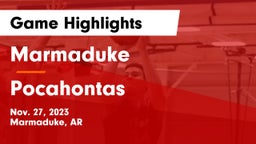Marmaduke  vs Pocahontas Game Highlights - Nov. 27, 2023