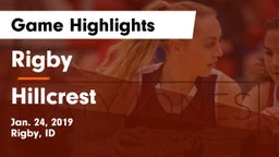 Rigby  vs Hillcrest  Game Highlights - Jan. 24, 2019