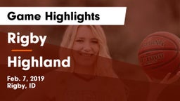 Rigby  vs Highland  Game Highlights - Feb. 7, 2019