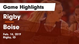 Rigby  vs Boise  Game Highlights - Feb. 14, 2019