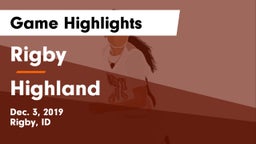 Rigby  vs Highland  Game Highlights - Dec. 3, 2019